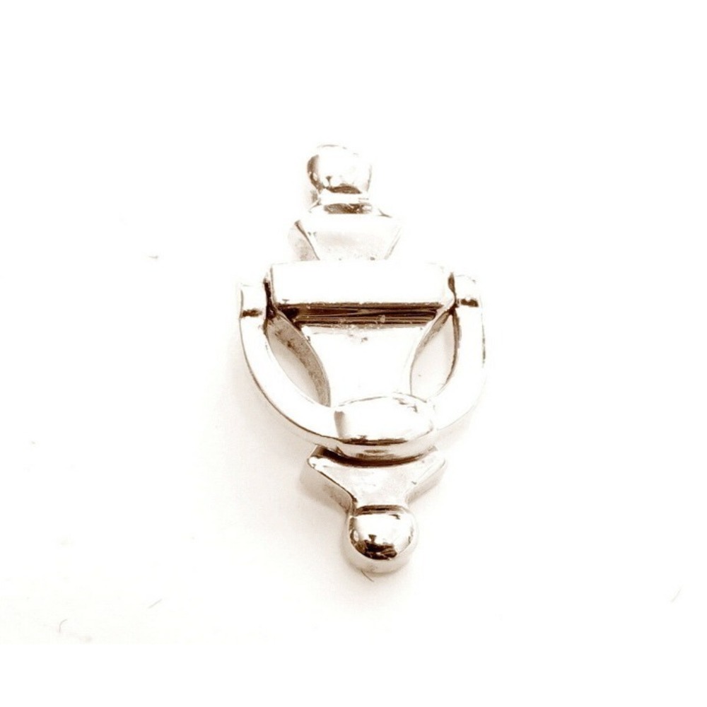 Vtg Door Knocker Silver Tone Tie Tac Pin